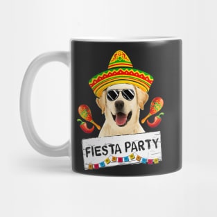 Funny Party Cute Labrador Retriever Dog Sombrero Mug